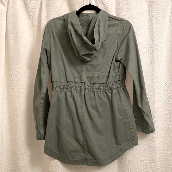 Old navy green hooded utility jacket - Picture 2 of 2